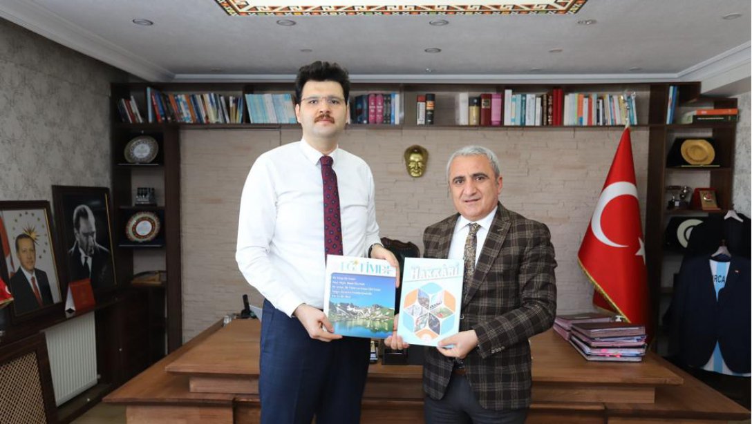 İl Milli Eğitim Müdürümüz Sayın Bilal GÜR Kaymakamımız Sayın Hasan KURT'u Ziyaretleri